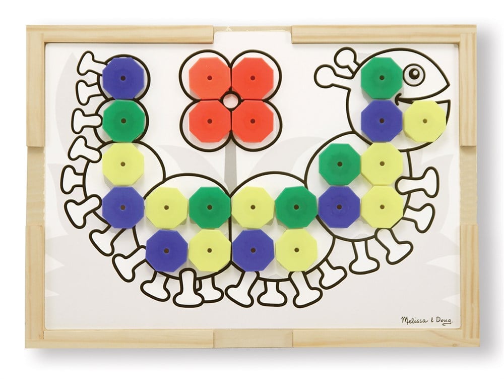 Melissa and Doug AHŞAP DİZ YERLEŞTİR RENKLER