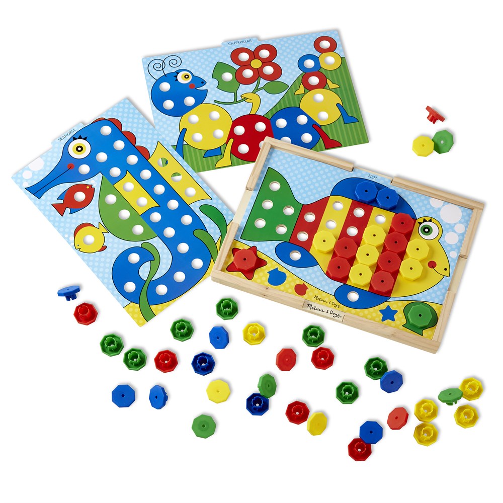 Melissa and Doug AHŞAP DİZ YERLEŞTİR RENKLER