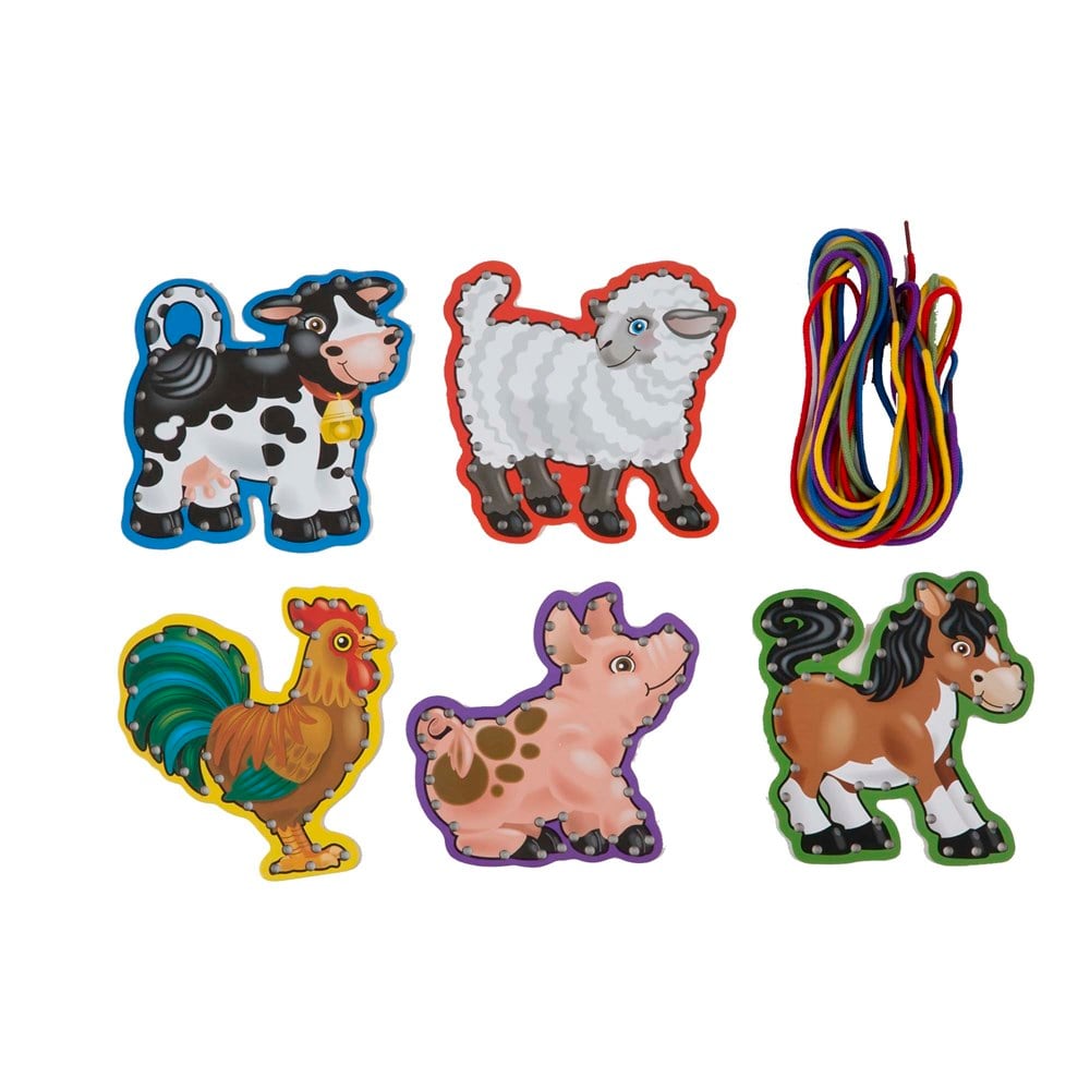 Melissa and Doug AHŞAP İP GEÇİRME ÇİFTLİK HAYVANLARI