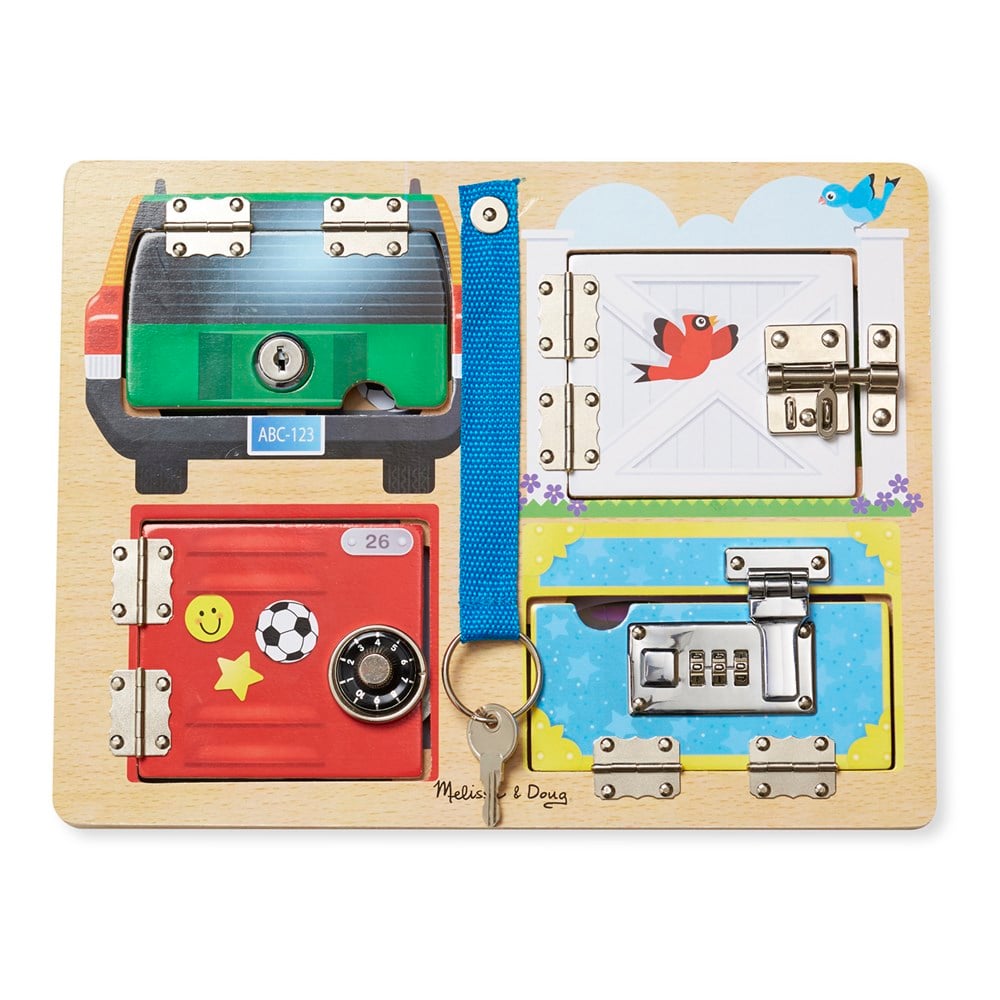 Melissa and Doug AHŞAP KİLİT VE ÇİLİNGİR TAHTASI