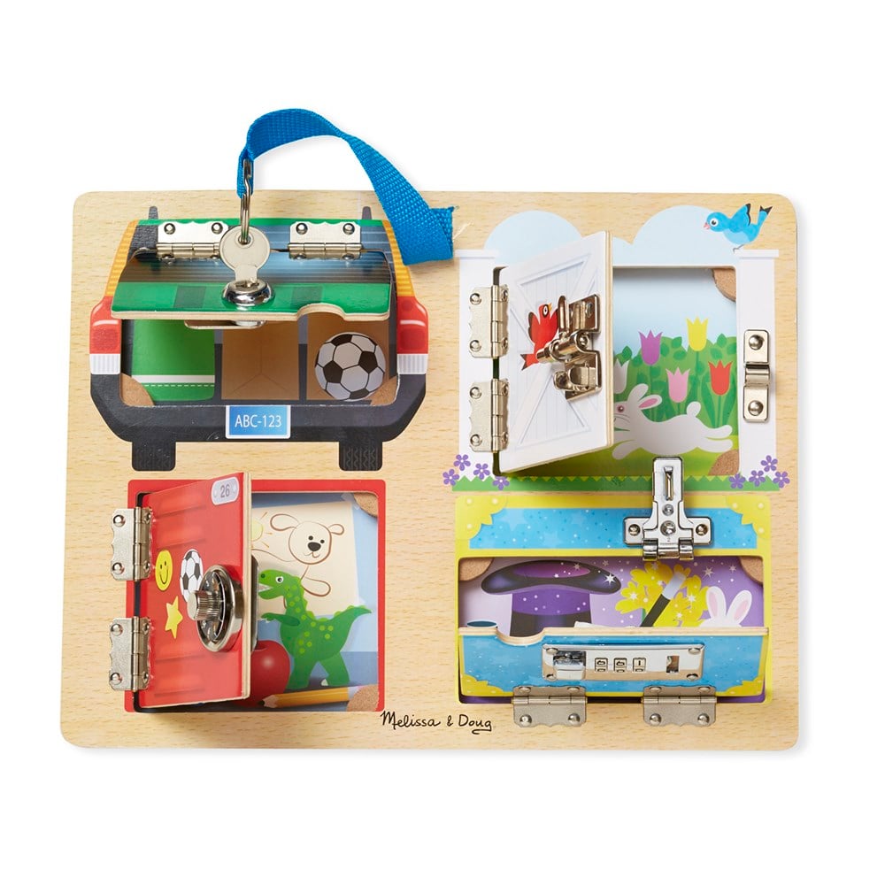 Melissa and Doug AHŞAP KİLİT VE ÇİLİNGİR TAHTASI