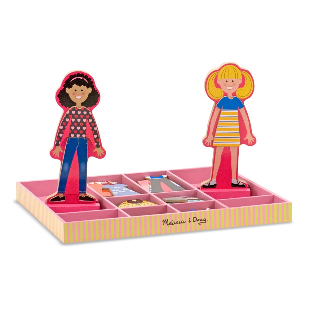 Melissa and Doug AHŞAP MIKNATISLI GİYDİRME - ABBY İLE EMMA
