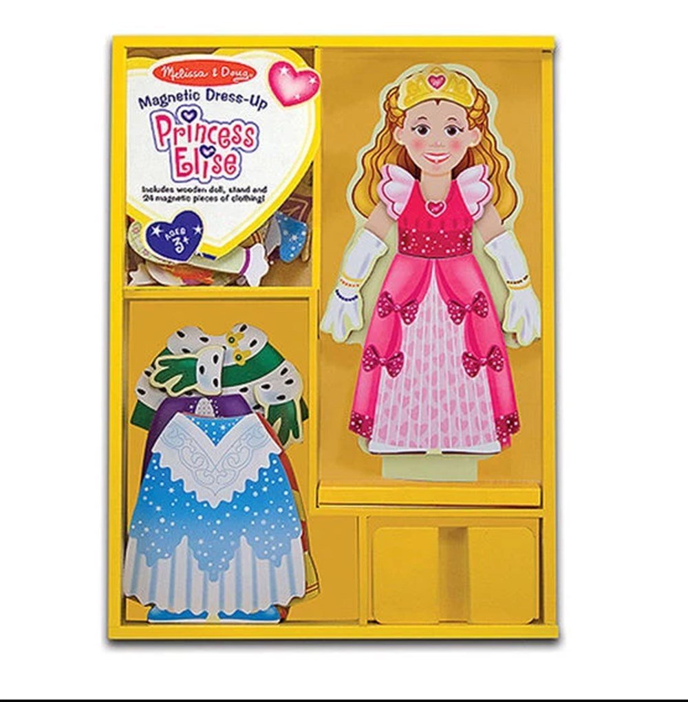 Melissa and Doug AHŞAP MIKNATISLI GİYDİRME - PRENSES ELİSE