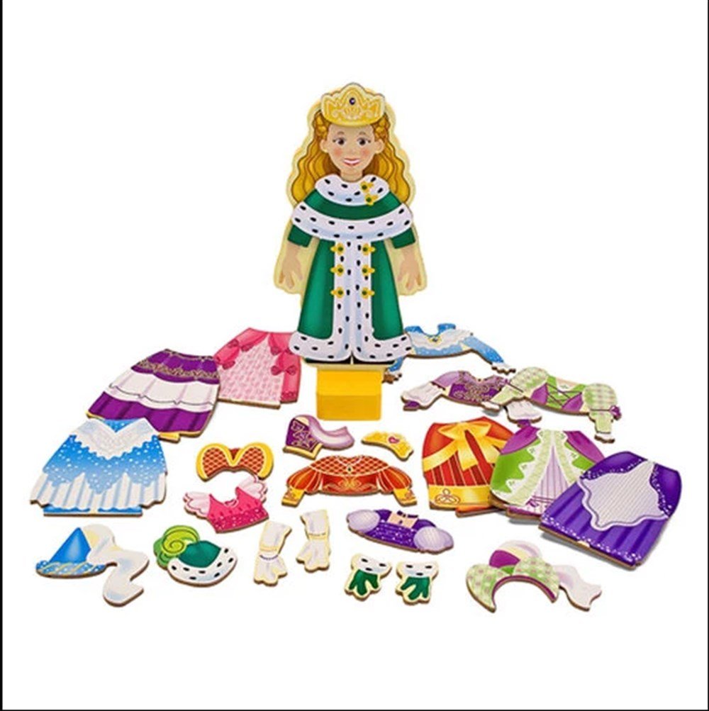 Melissa and Doug AHŞAP MIKNATISLI GİYDİRME - PRENSES ELİSE