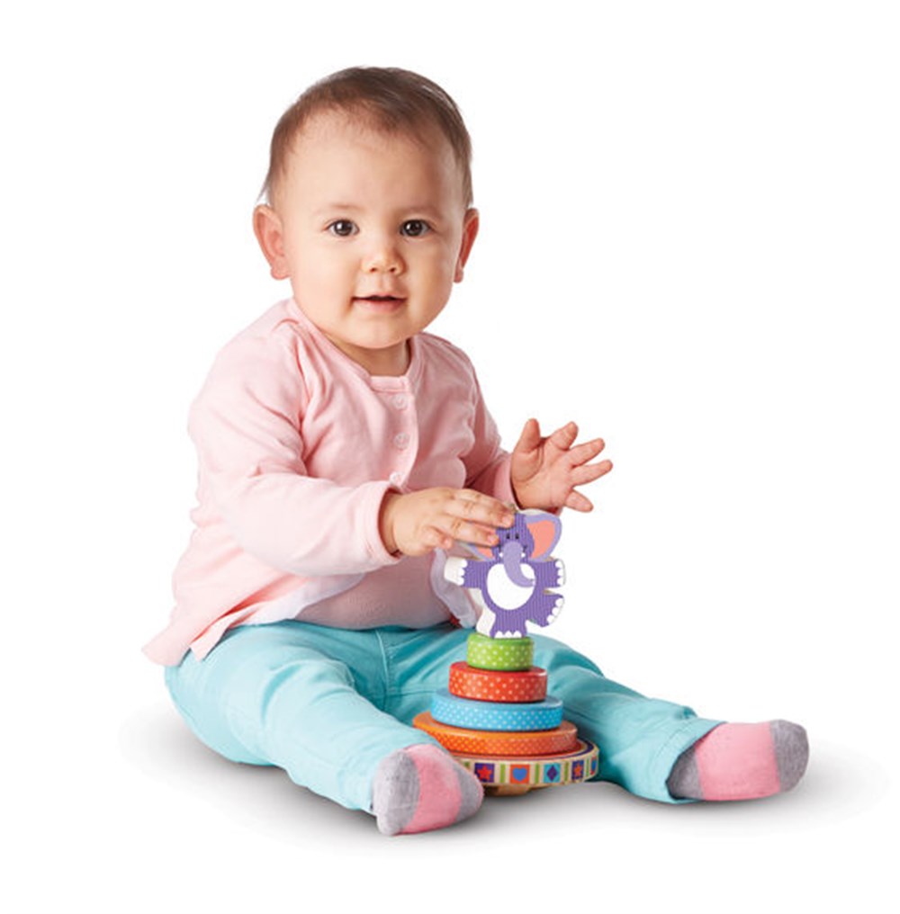 Melissa and Doug AHŞAP SALLANAN KULE - FİL