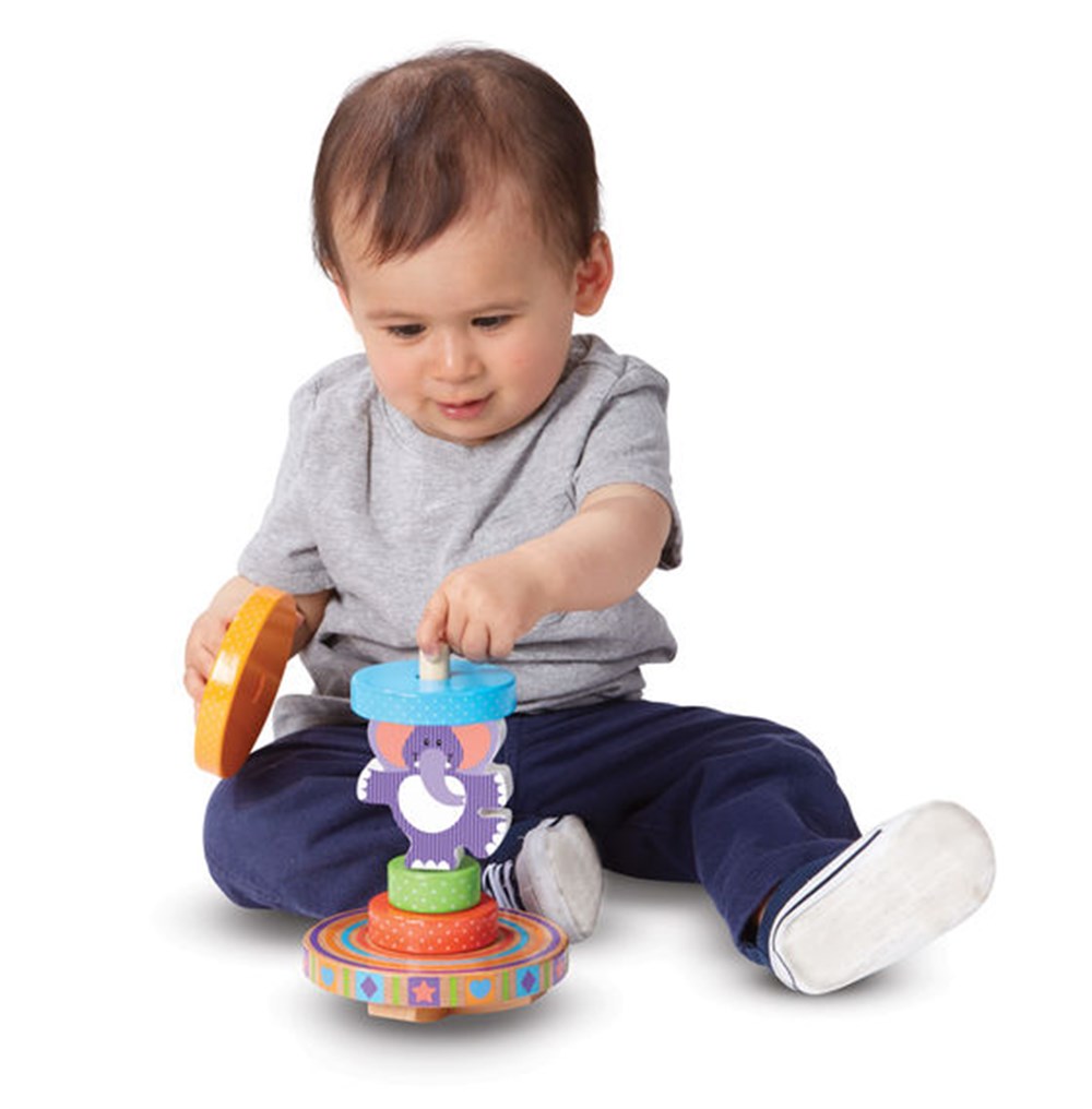 Melissa and Doug AHŞAP SALLANAN KULE - FİL