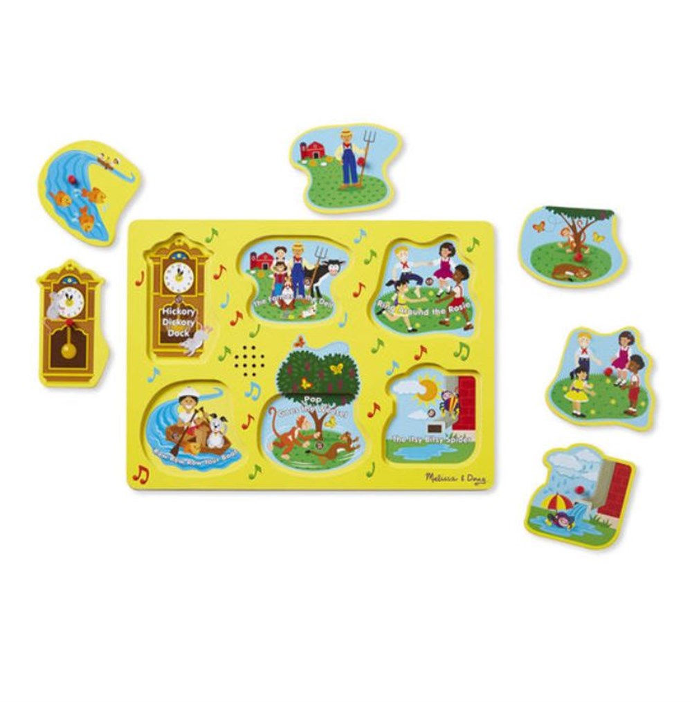 Melissa and Doug AHŞAP SESLİ YAPBOZ - İNGİLİZCE ÇOCUK ŞARKILARI 1