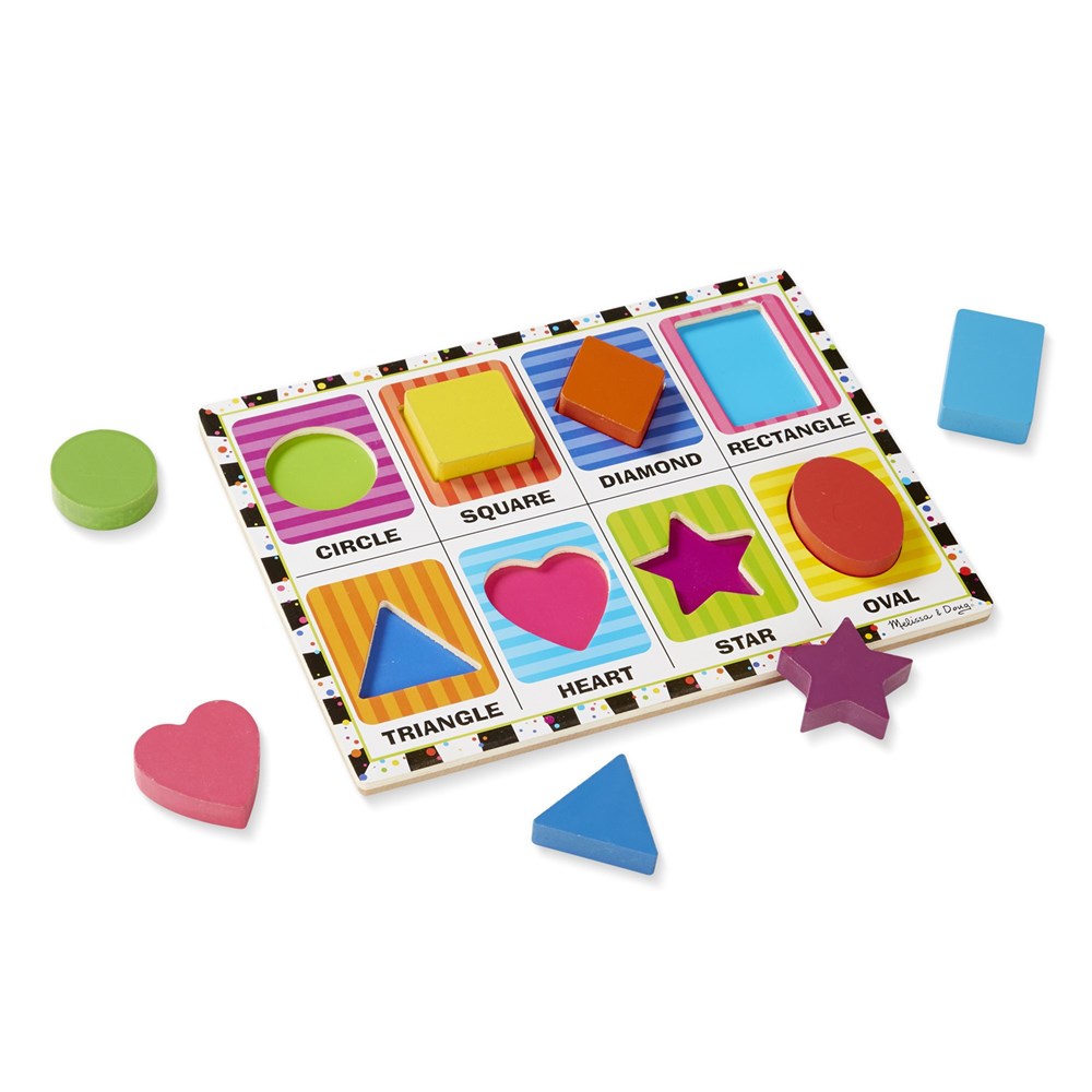 Melissa and Doug AHŞAP TOMBUL YAPBOZ -ŞEKİLLER