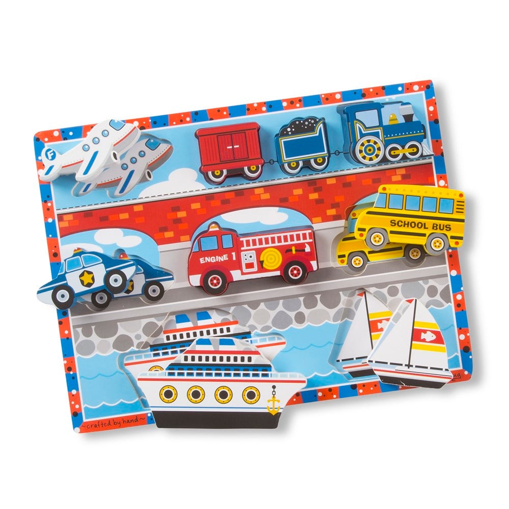 Melissa and Doug AHŞAP TOMBUL YAPBOZ - ARAÇLAR