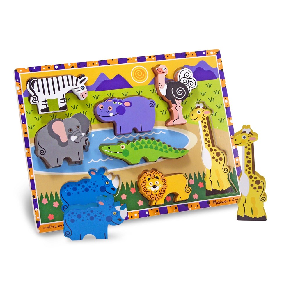 Melissa and Doug AHŞAP TOMBUL YAPBOZ - SAFARİ
