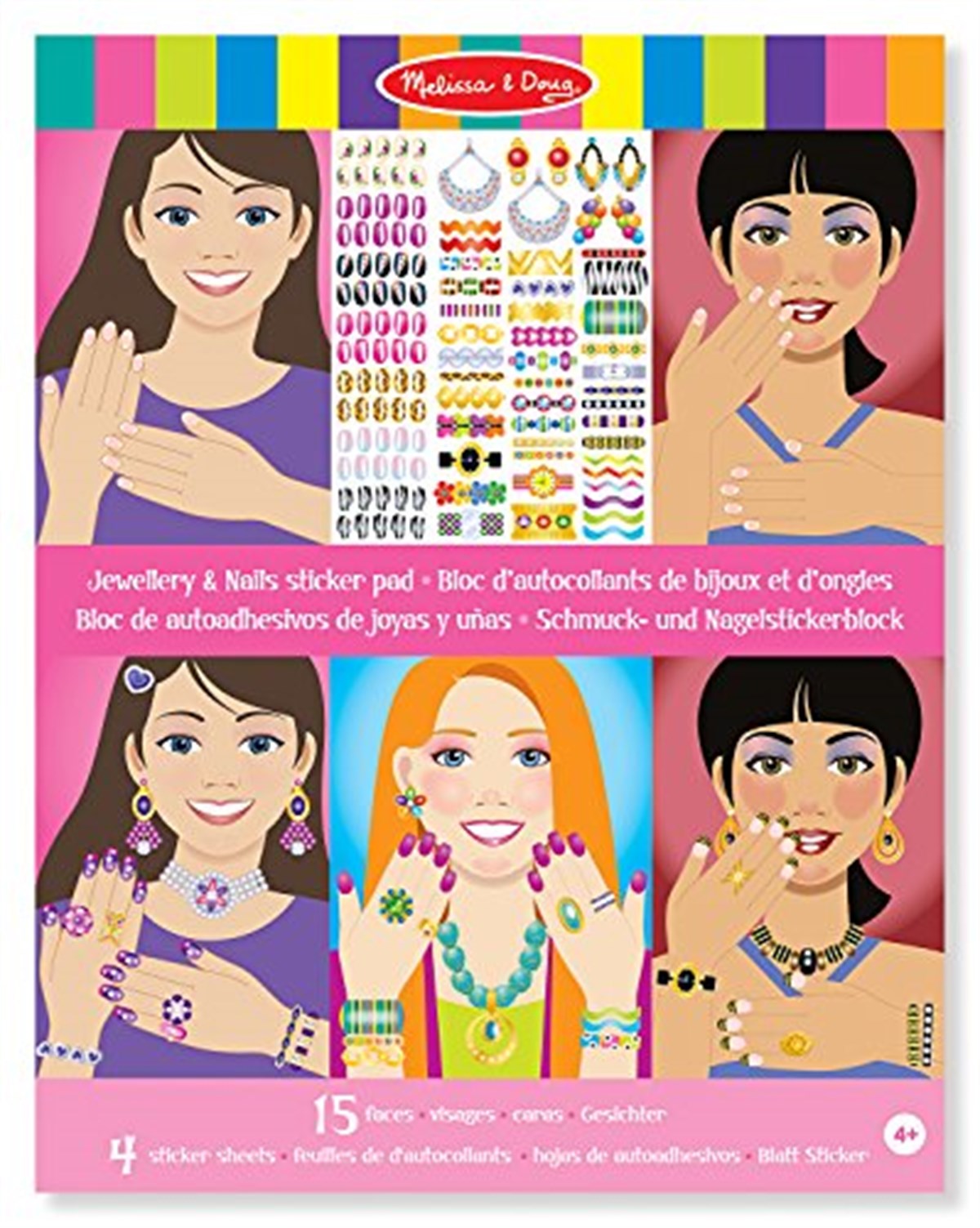 Melissa and Doug Çıkartma Kitabı - Takılar & Ojeler