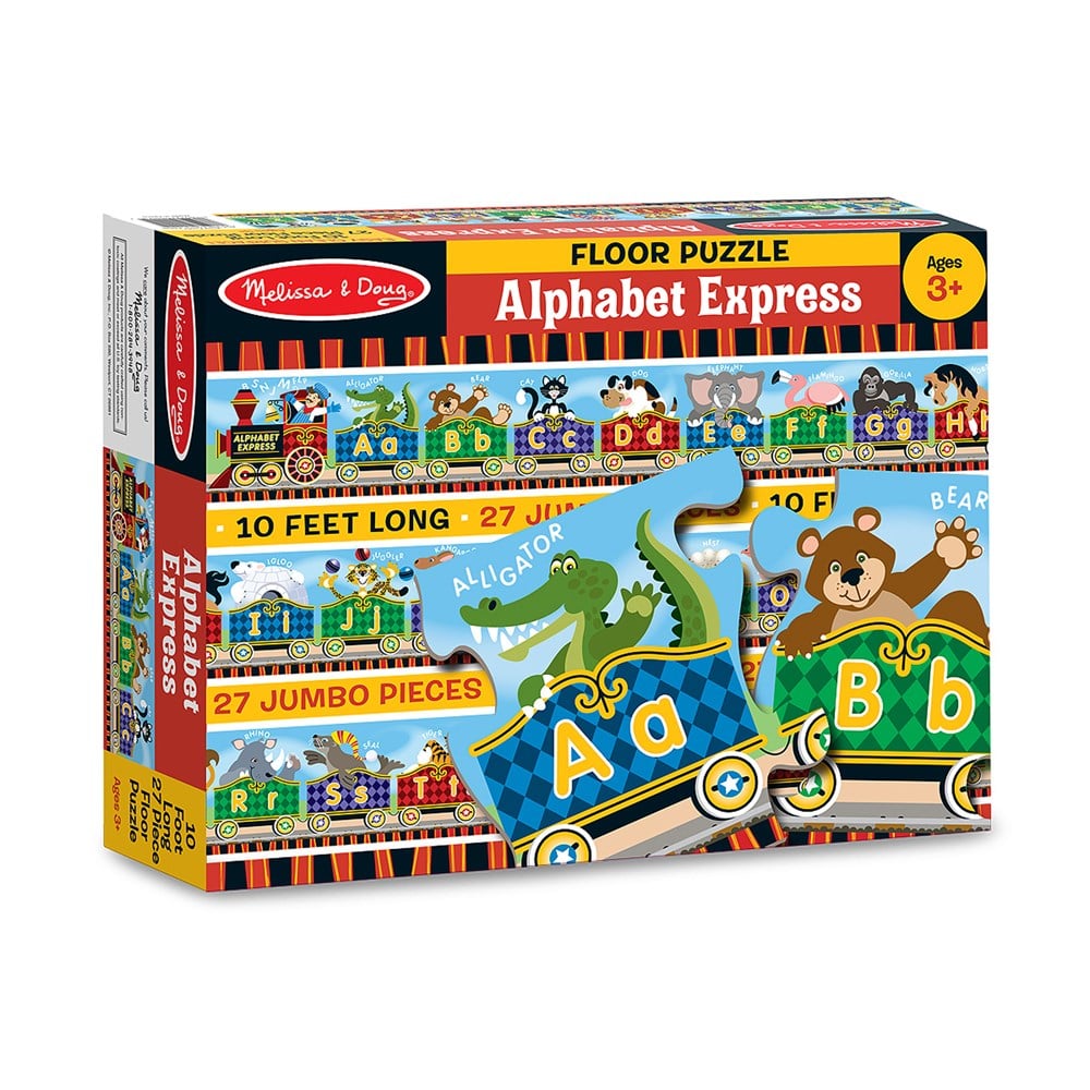 Melissa and Doug DEV YER YAPBOZU - İNGİLİZCE ALFABE TRENİ (27 PARÇA)