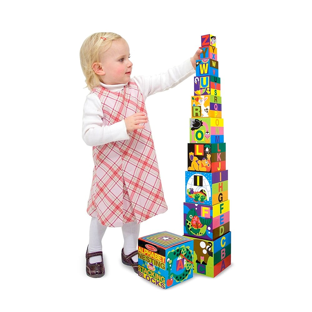 Melissa and Doug DİZ OYNA KULE - HARFLER