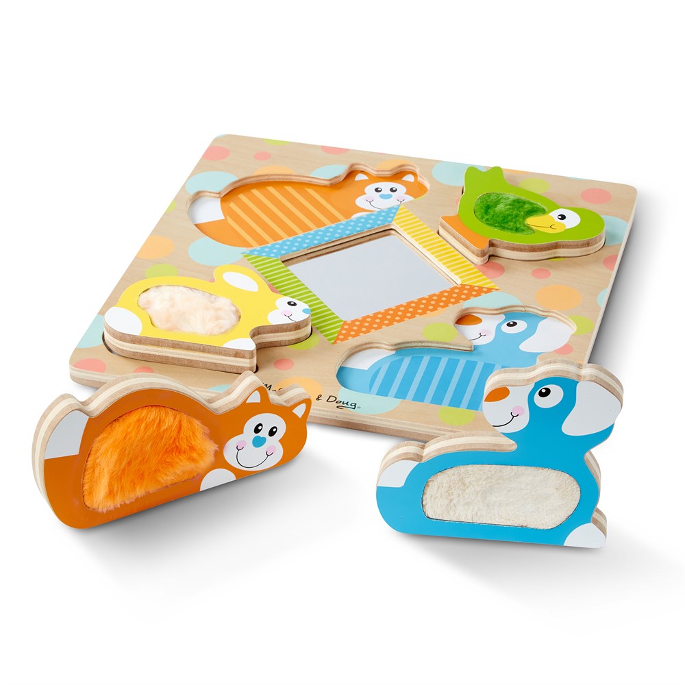 Melissa and Doug DOKUN HİSSET YAPBOZ - EVCİL HAYVANLARI BUL