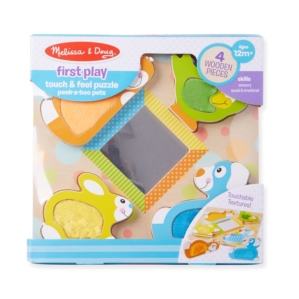 Melissa and Doug DOKUN HİSSET YAPBOZ - EVCİL HAYVANLARI BUL