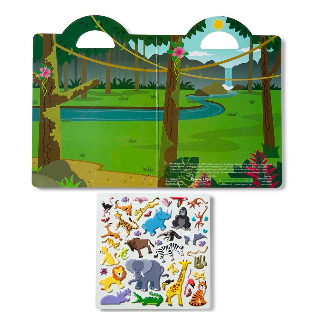 Melissa and Doug KABARTMALI TAK ÇIKAR ÇIKARTMA SETİ - SAFARİ