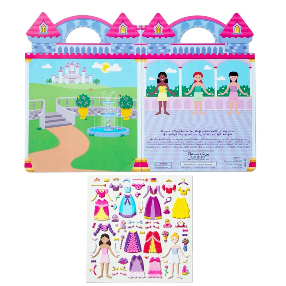 Melissa and Doug KABARTMALI TAK ÇIKAR ÇIKARTMA SETİ - PRENSES