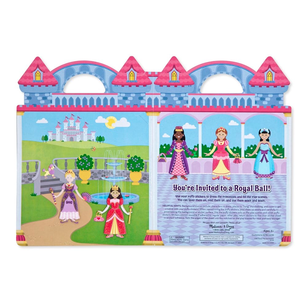 Melissa and Doug KABARTMALI TAK ÇIKAR ÇIKARTMA SETİ - PRENSES