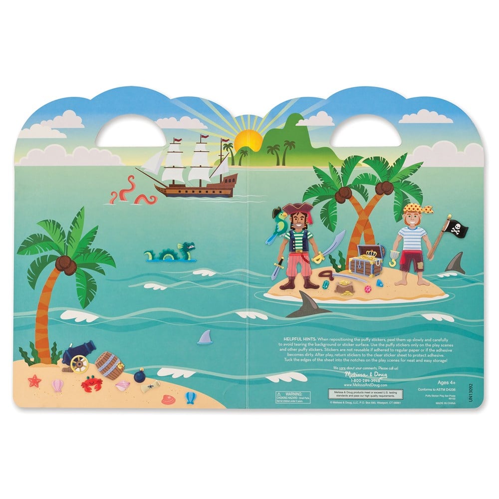 Melissa and Doug KABARTMALI TAK ÇIKAR ÇIKARTMA SETİ - KORSANLAR