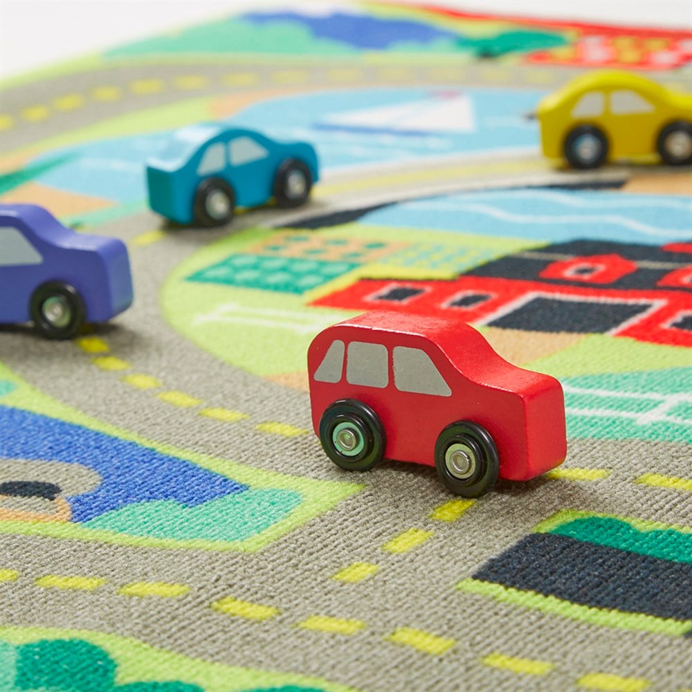 Melissa and Doug Oyun Halı Seti - Arabalar