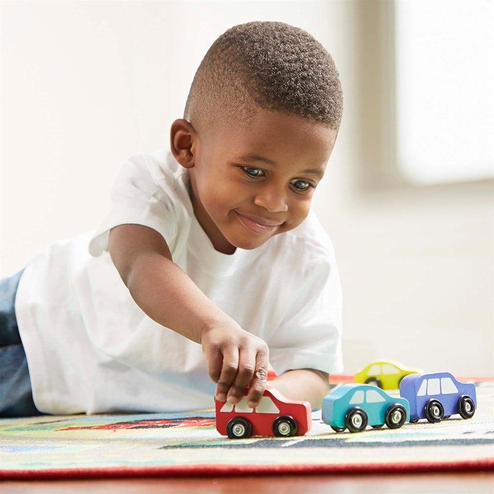 Melissa and Doug Oyun Halı Seti - Arabalar