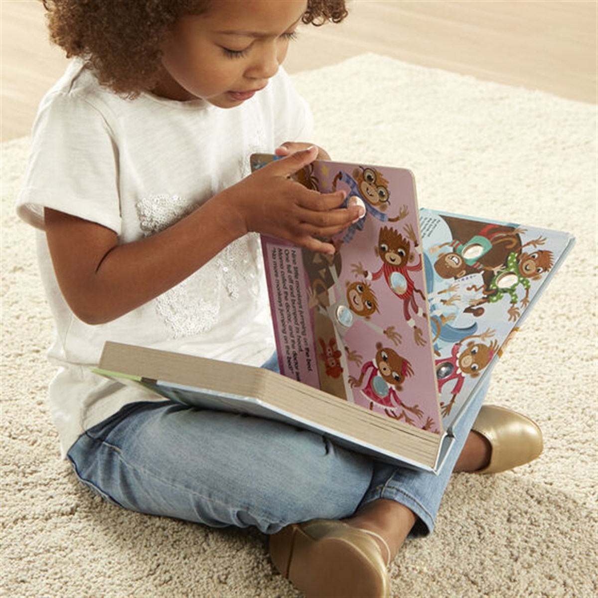 Melissa and Doug Poke-A-Dot - İnteraktif Kitap - 10 Little Monkeys