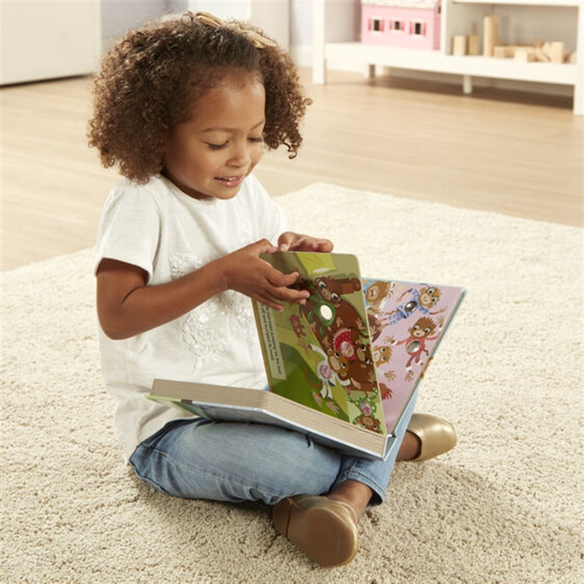 Melissa and Doug Poke-A-Dot - İnteraktif Kitap - 10 Little Monkeys