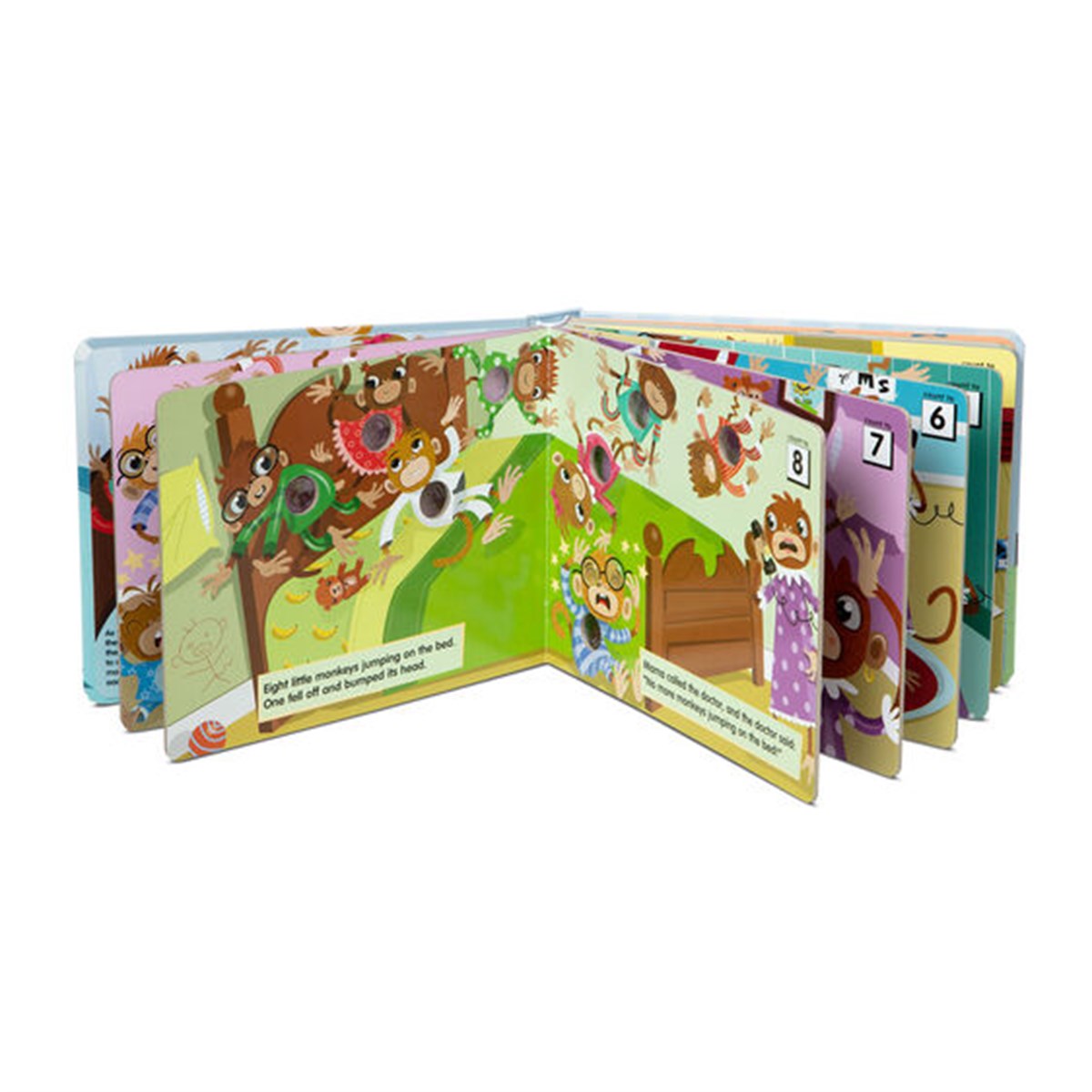 Melissa and Doug Poke-A-Dot - İnteraktif Kitap - 10 Little Monkeys