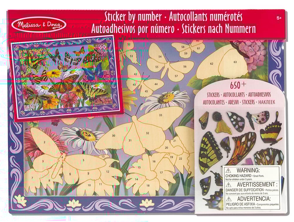 Melissa and Doug TABLO - YAPIŞTIR YARAT - KELEBEKLER
