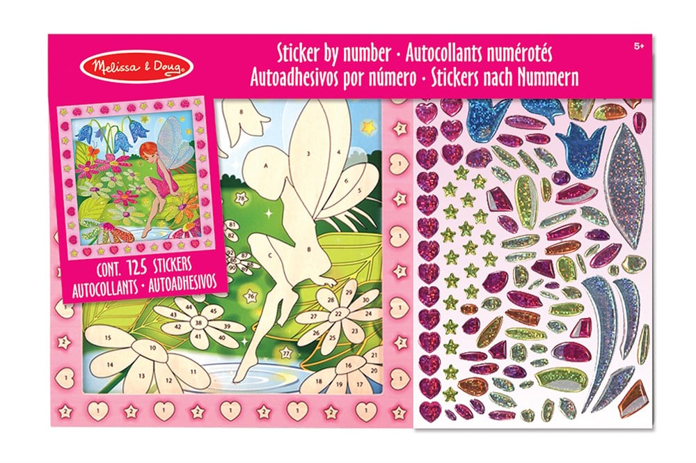 Melissa and Doug TABLO - YAPIŞTIR YARAT - ÇİÇEK BAHÇESİ VE PERİ