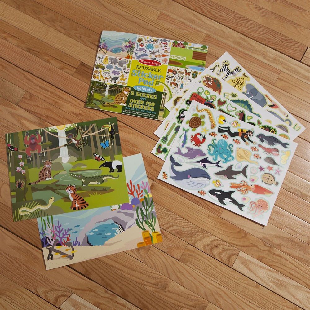 Melissa and Doug TAK ÇIKAR ÇIKARTMA KİTABI - HAYVANLAR