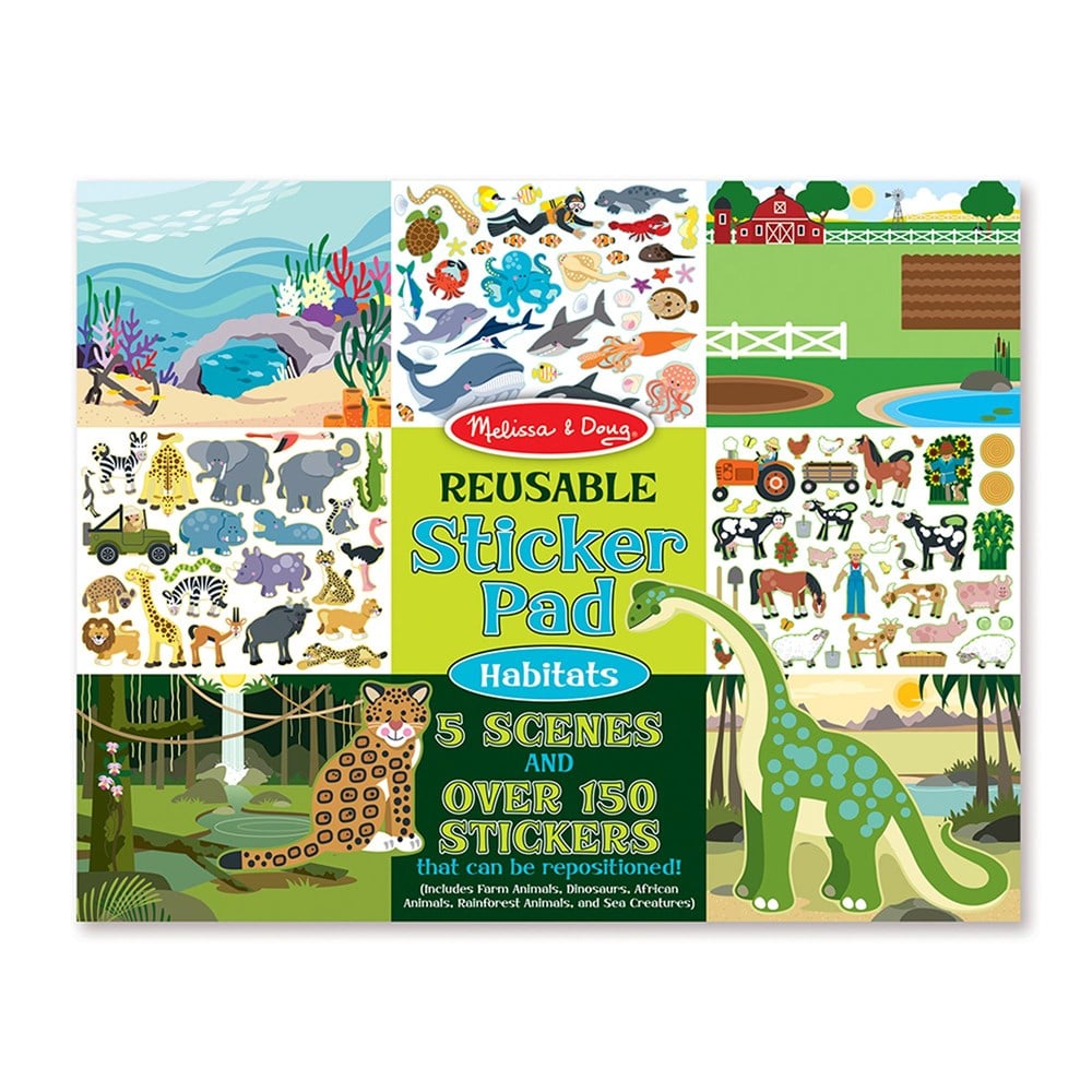 Melissa and Doug TAK ÇIKAR ÇIKARTMA KİTABI - HAYVANLAR