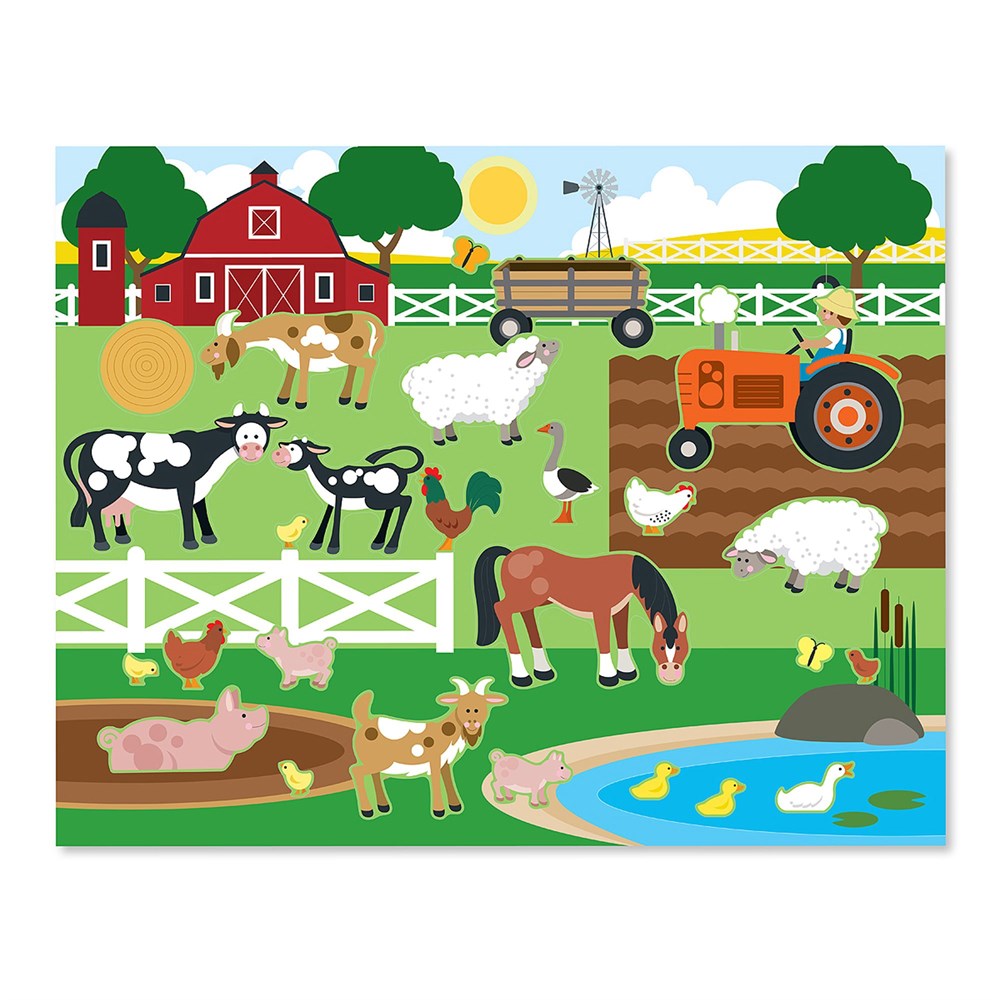 Melissa and Doug TAK ÇIKAR ÇIKARTMA KİTABI - HAYVANLAR