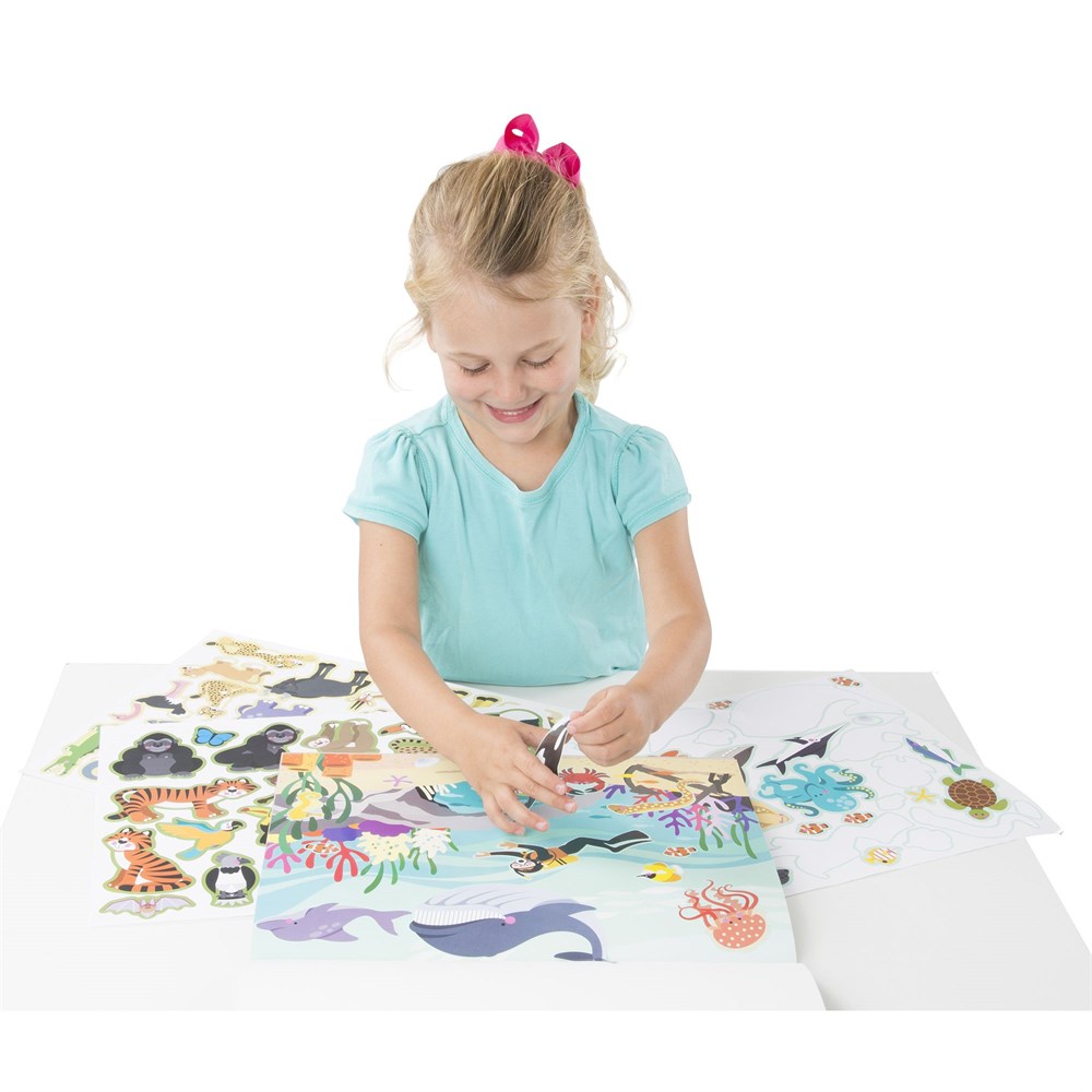 Melissa and Doug TAK ÇIKAR ÇIKARTMA KİTABI - HAYVANLAR