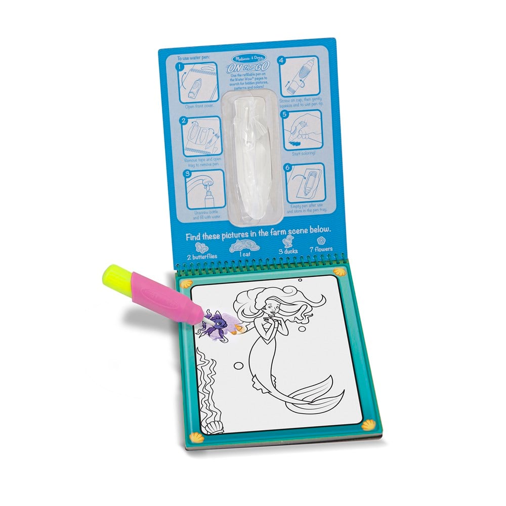 Melissa and Doug WATER WOW! SU İLE BOYAMA KİTABI - PERİ HİKAYESİ