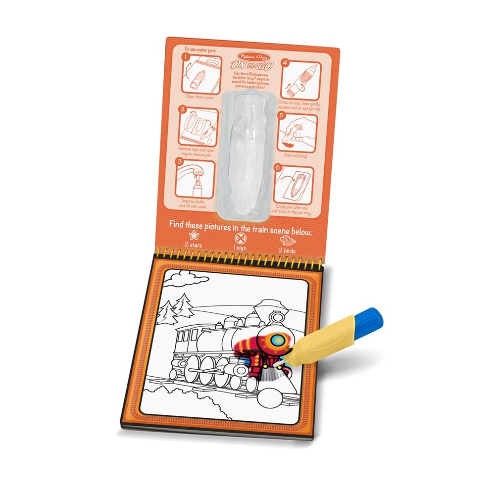 Melissa and Doug WATER WOW! SU İLE BOYAMA KİTABI - ARAÇLAR
