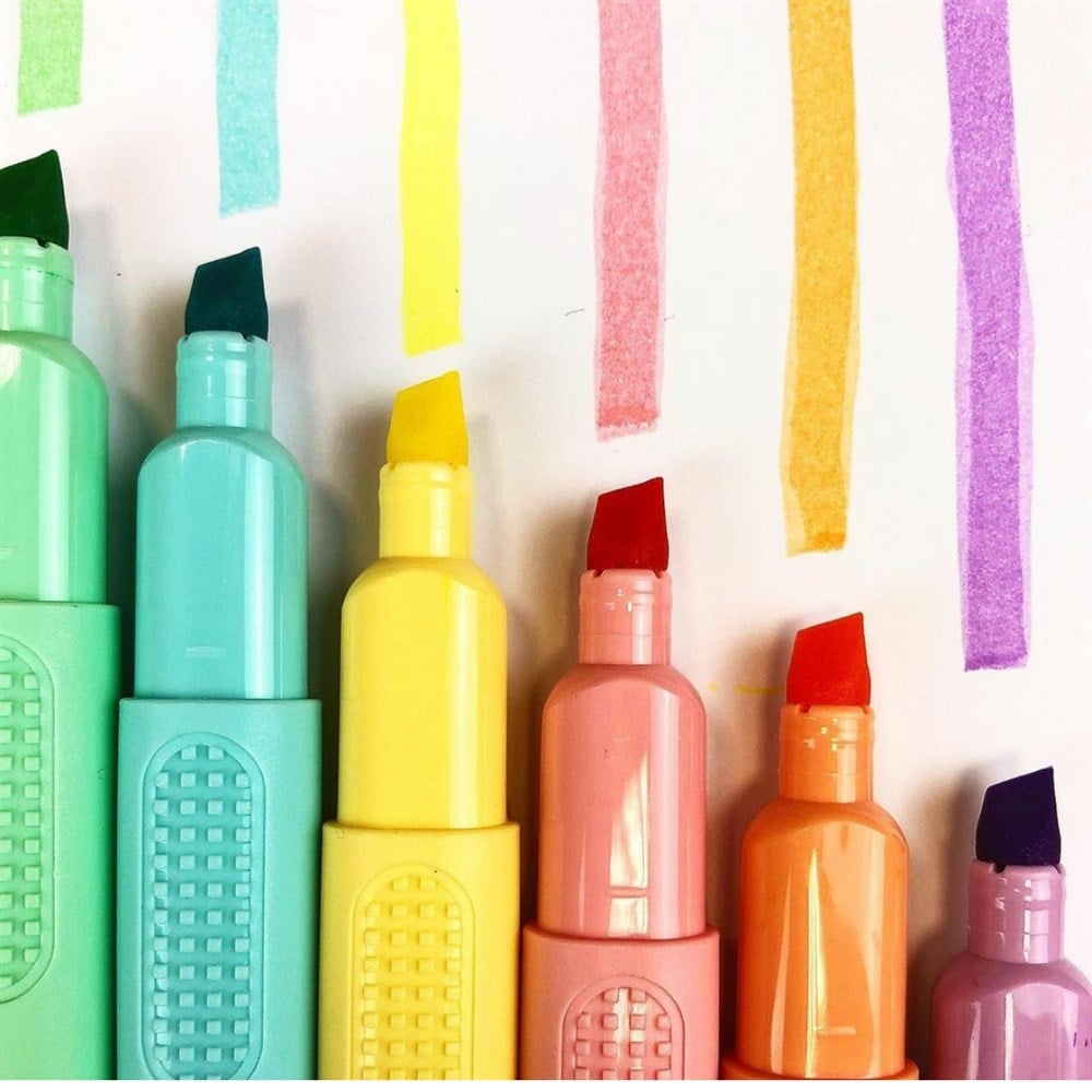 PASTEL RENKLER İŞARETLEME KALEMİ 6'LI