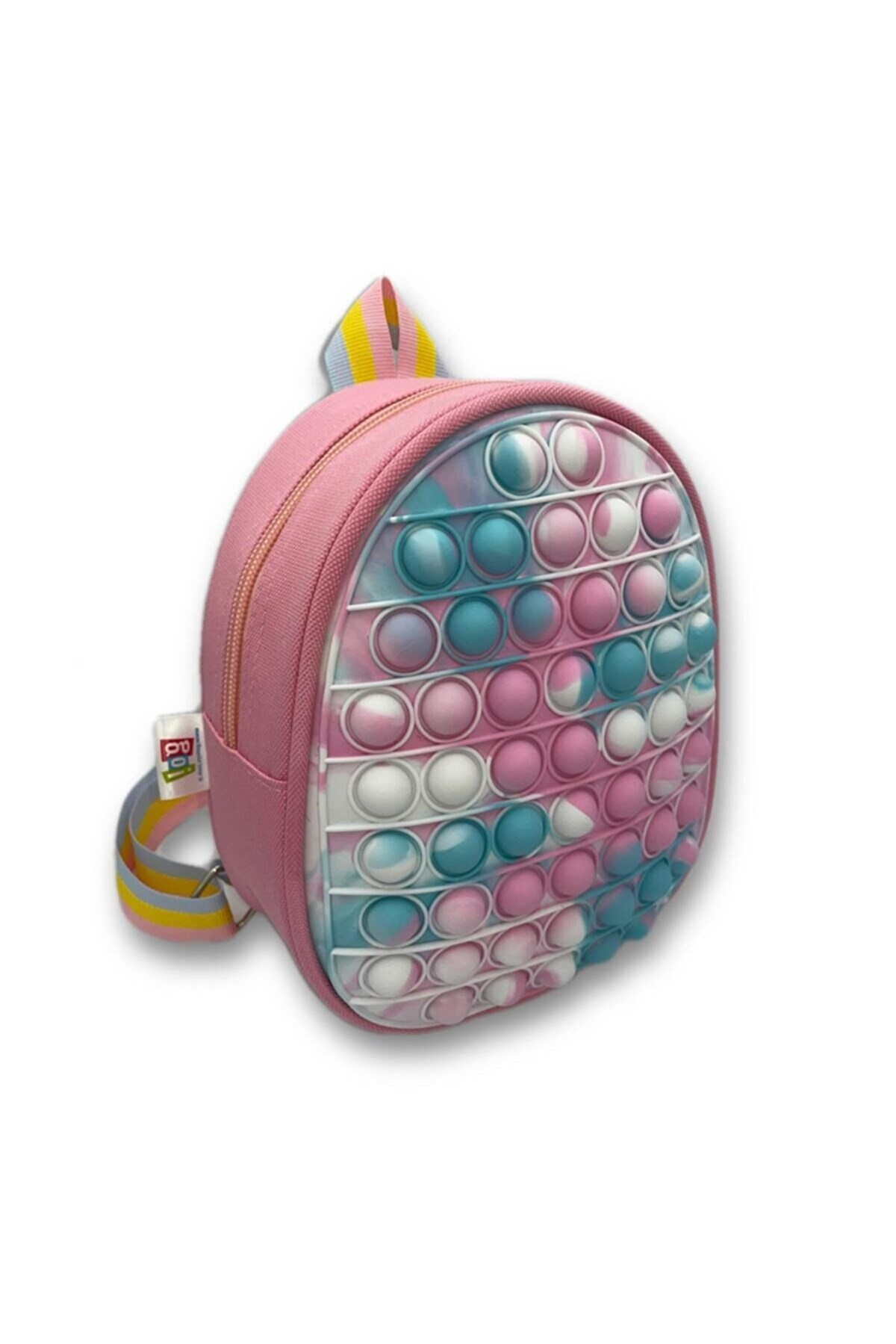 Pop It Push Bubble Fidget Sırt Çantası - Pudra