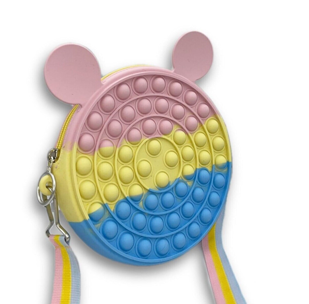 Pop It Push Bubble Fidget Yuvarlak Çanta - Pastel