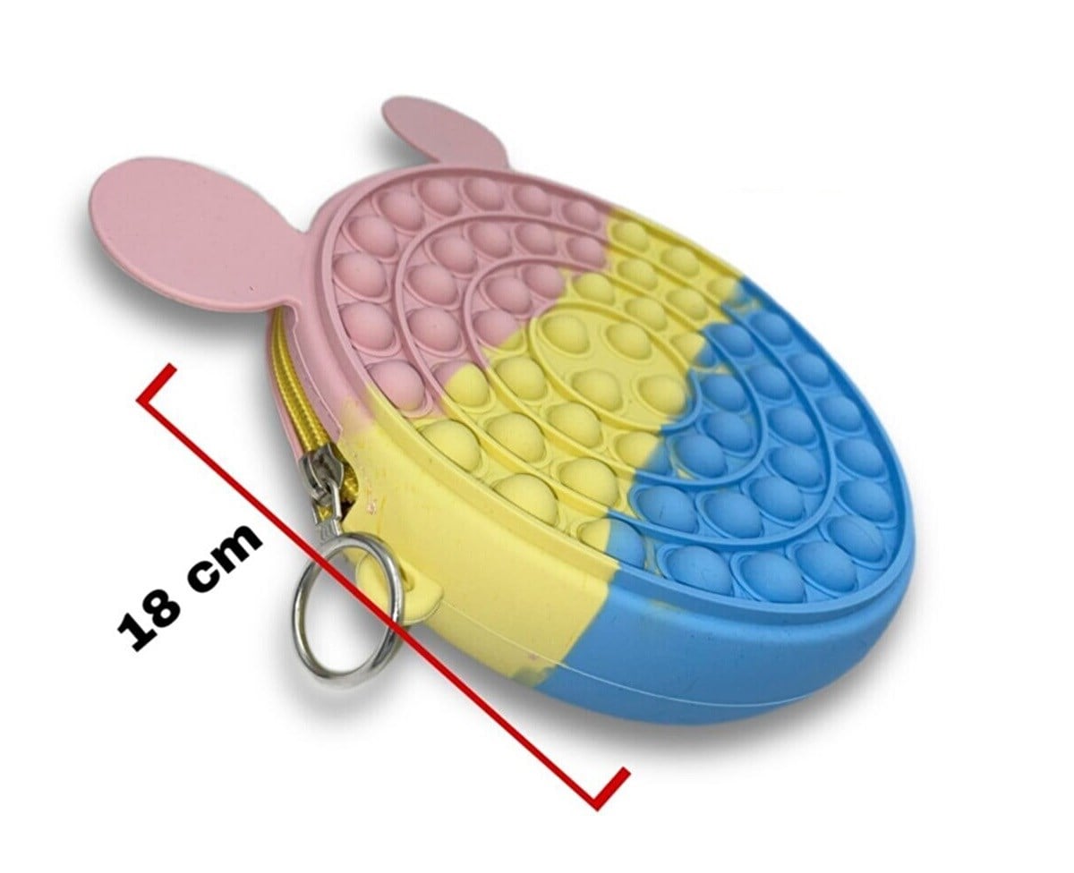 Pop It Push Bubble Fidget Yuvarlak Çanta - Pastel