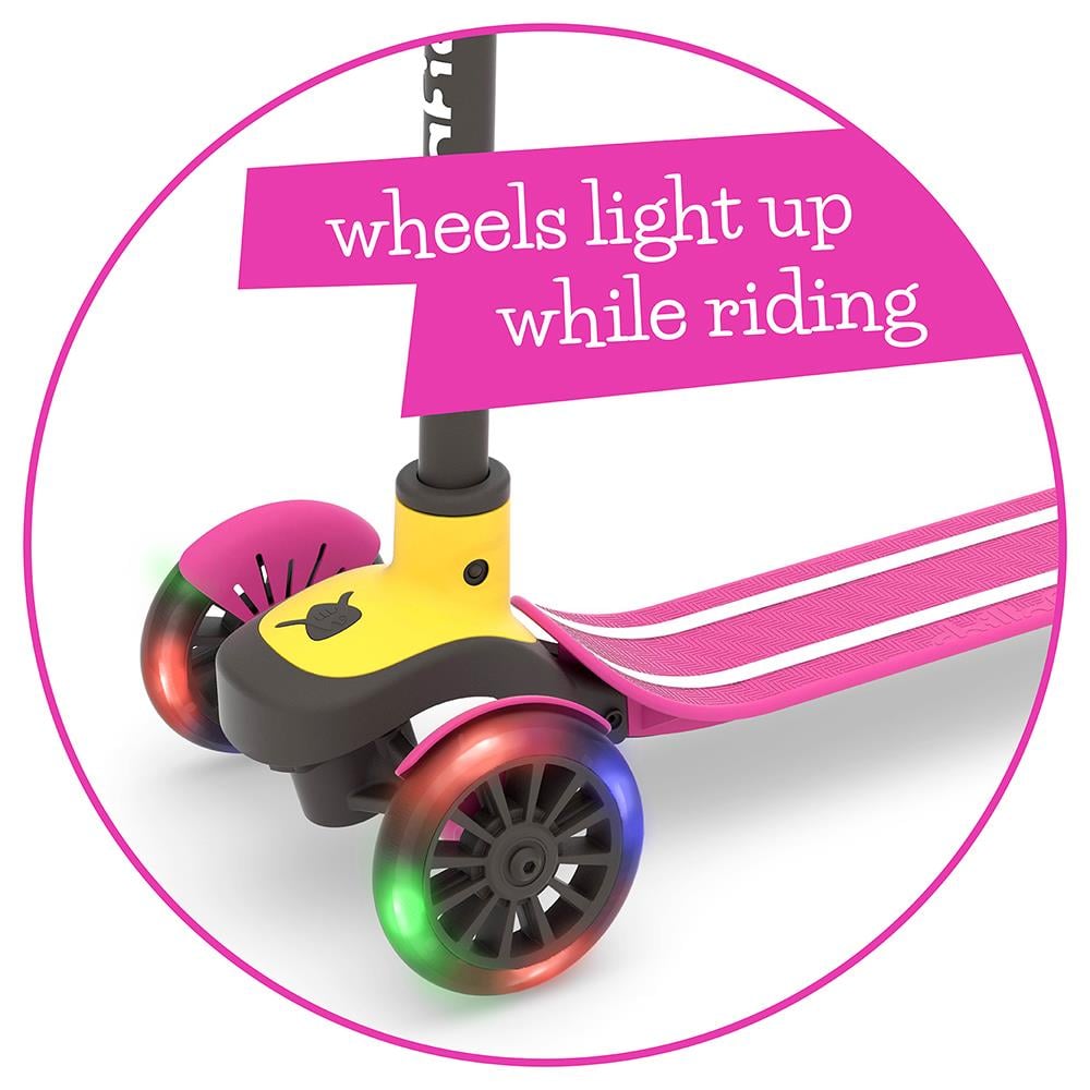 Scotti Glow - 3 Tekerlekli Işıklı Scooter - Pembe