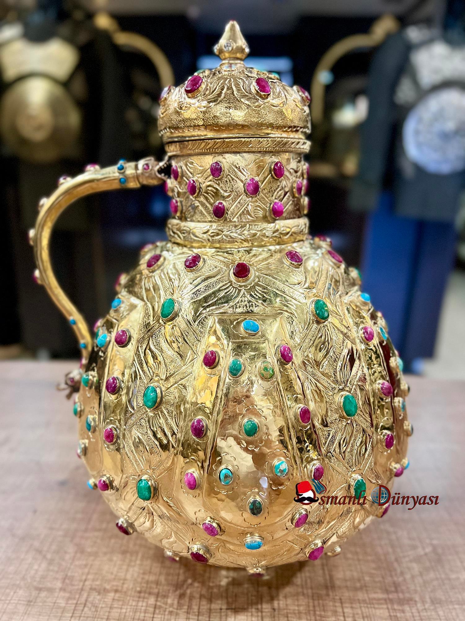 Altın Kaplama Necefli Maşrapa