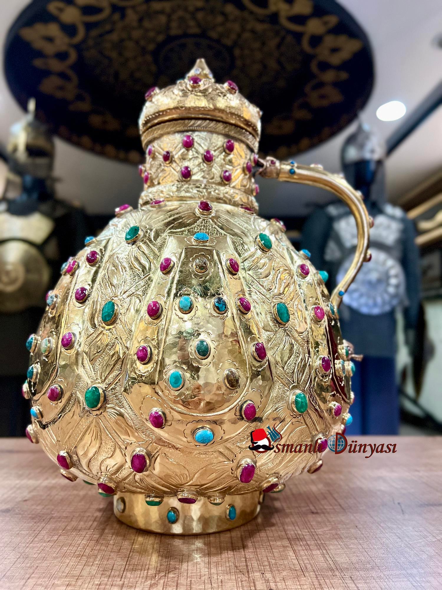 Altın Kaplama Necefli Maşrapa