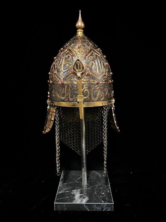 Fatih Sultan Mehmet Miğfer - Masa Üstü Dekor Boy