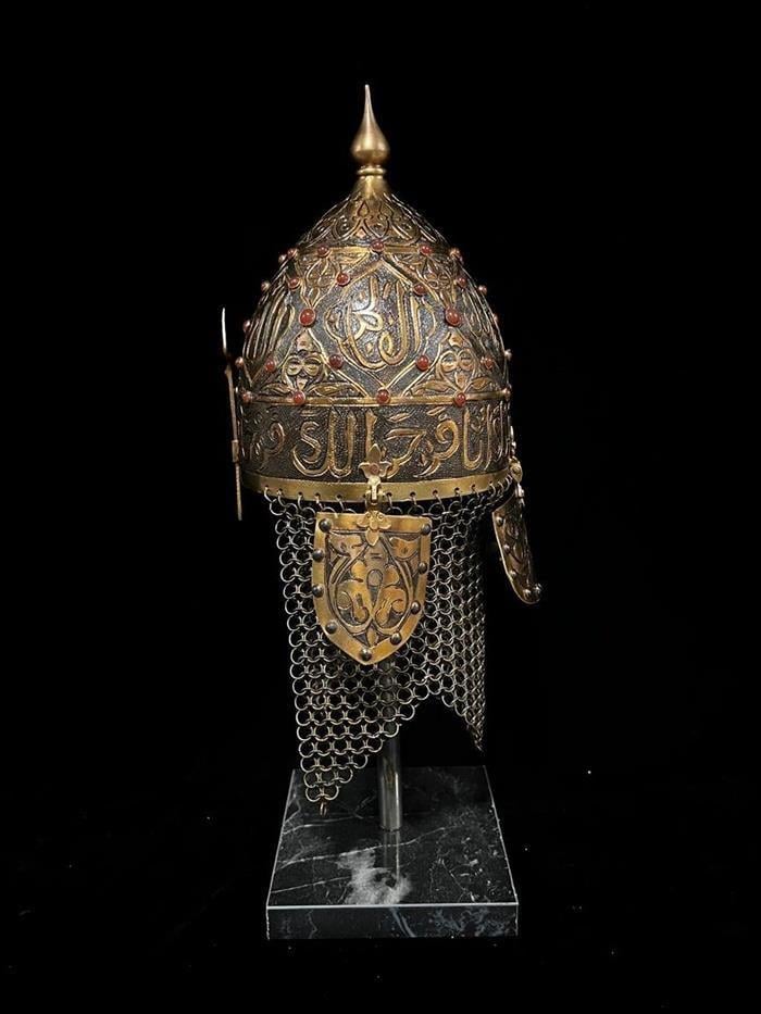 Fatih Sultan Mehmet Miğfer - Masa Üstü Dekor Boy