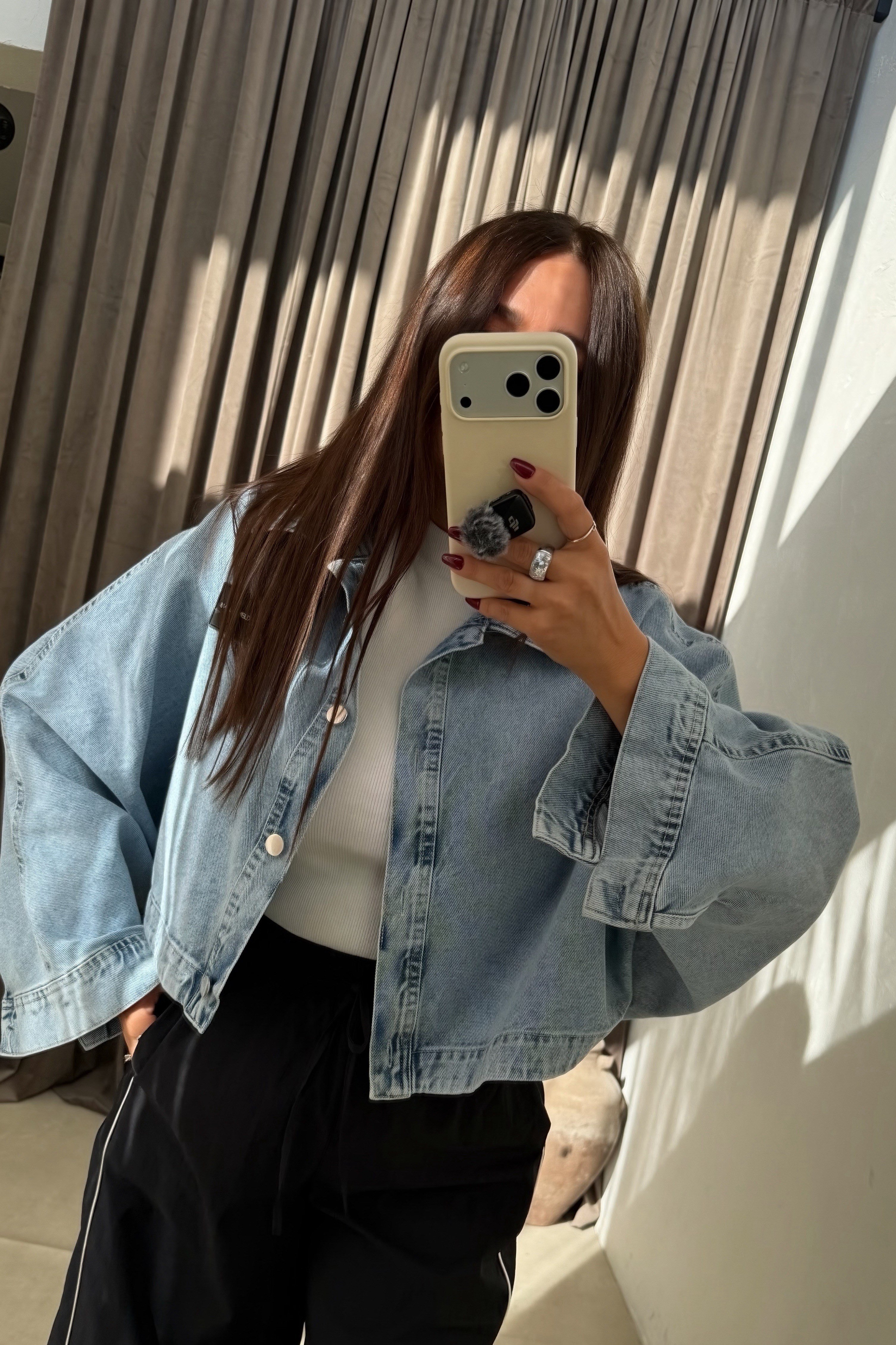 Arvena Denim Gömlek Ceket BUZ MAVİSİ