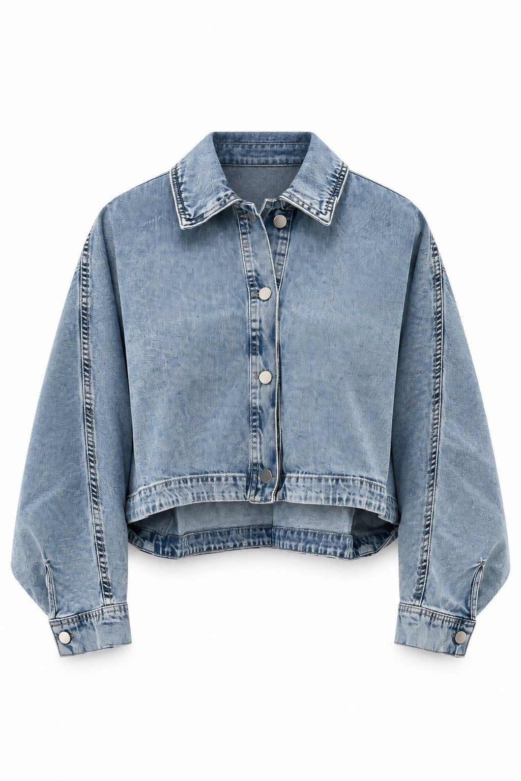 Arvena Denim Gömlek Ceket BUZ MAVİSİ