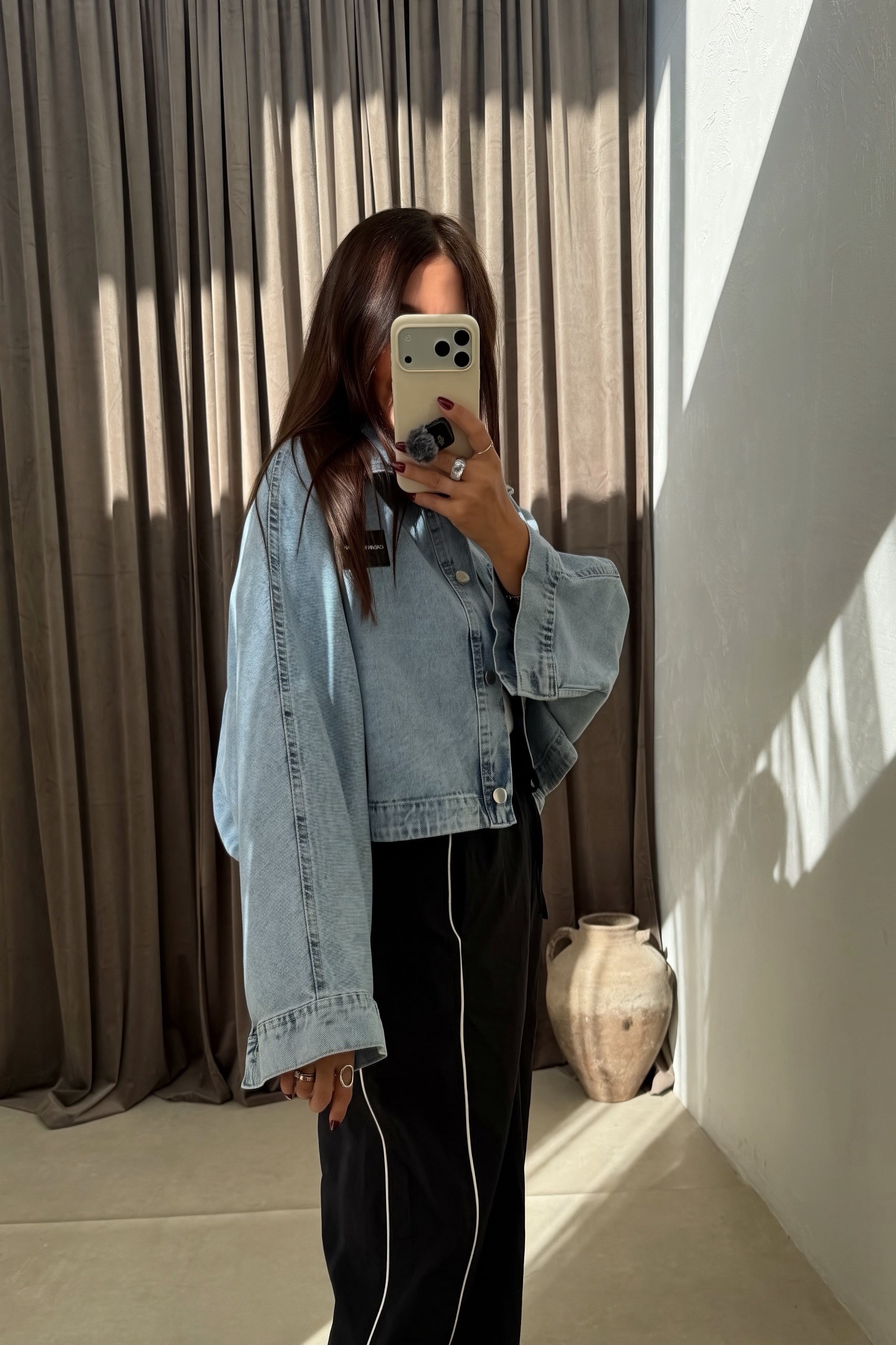 Arvena Denim Gömlek Ceket BUZ MAVİSİ