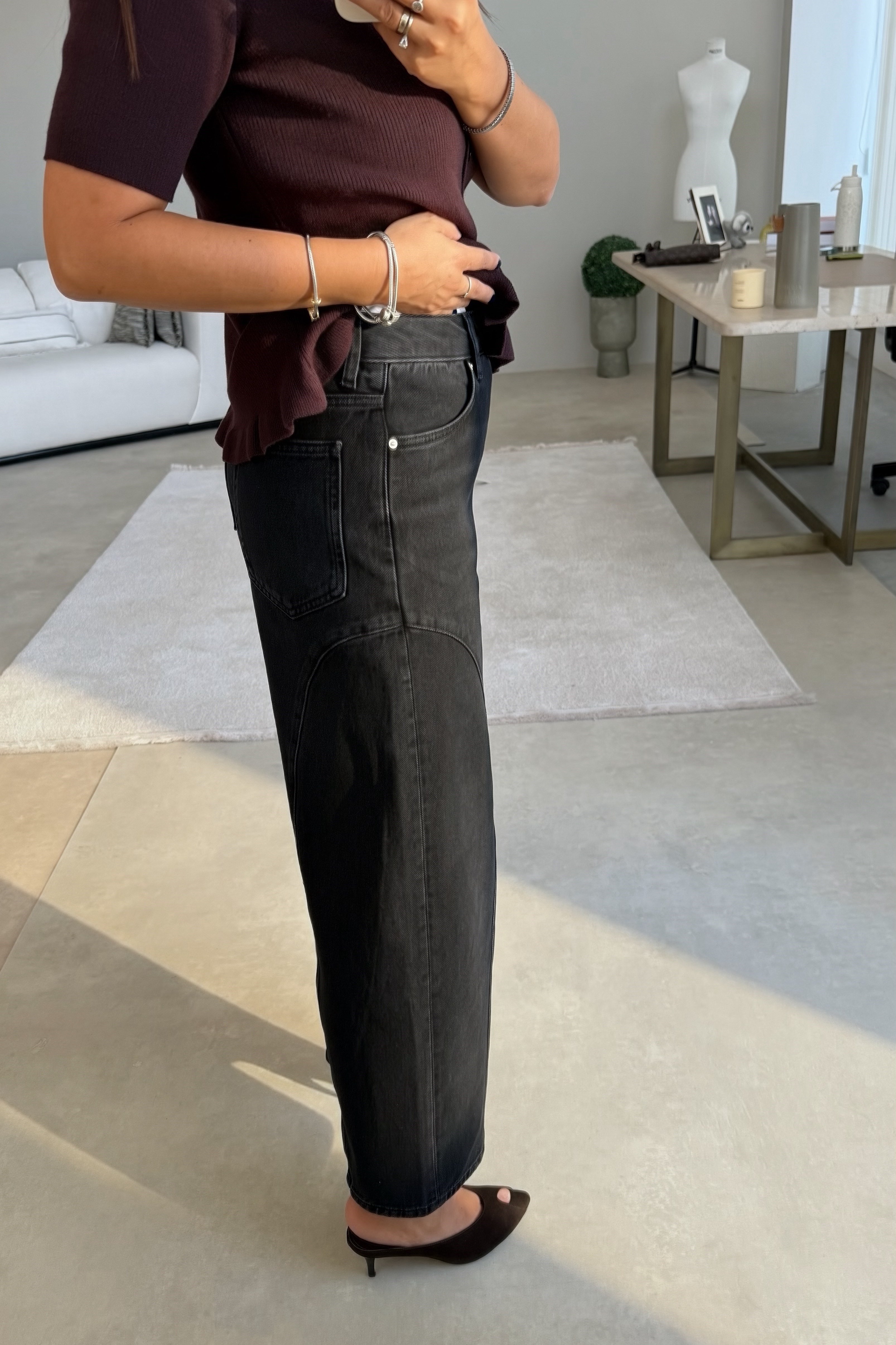 Balon Dikişli Jean ANTRASİT