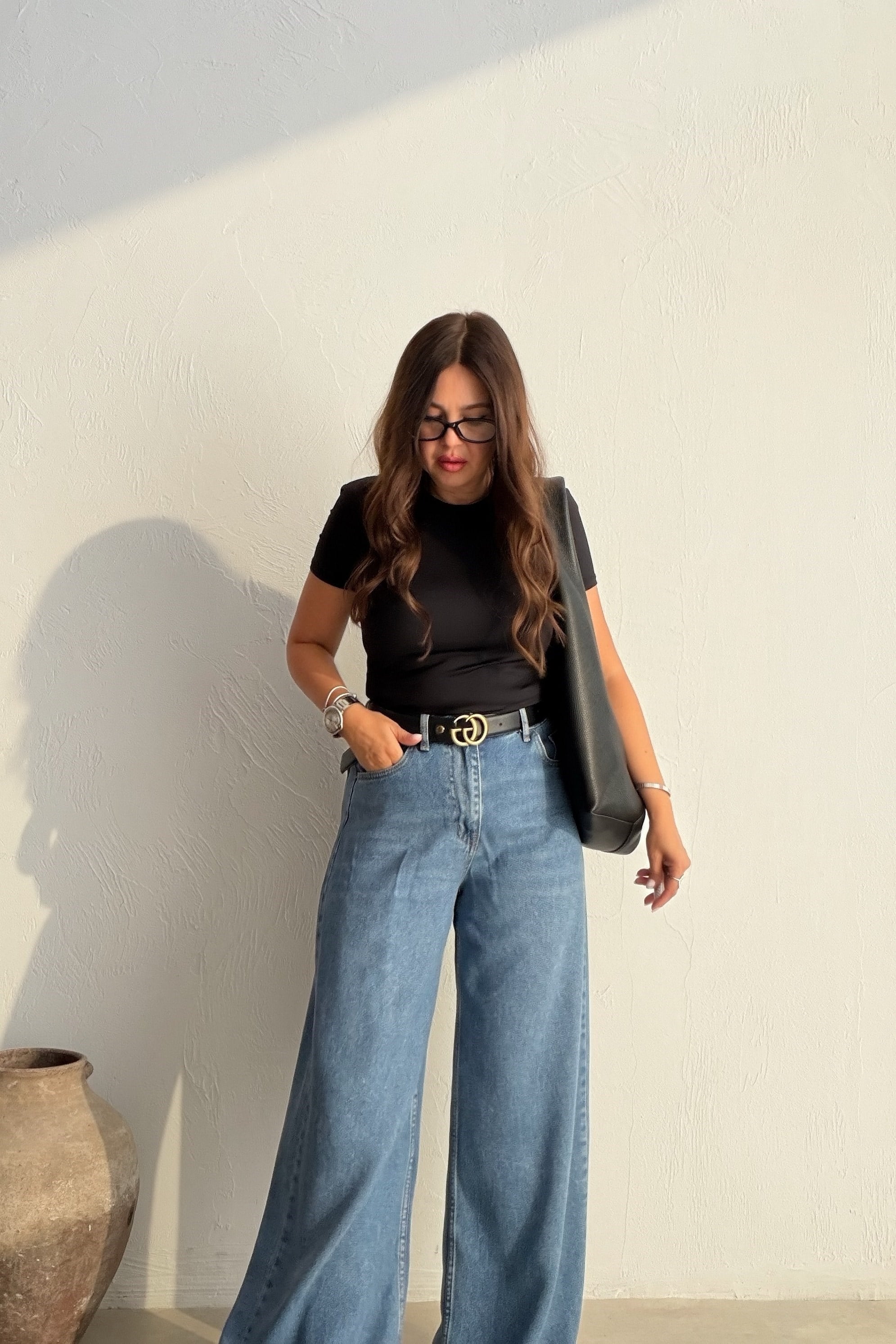 Basıc Kısa Kollu Body SİYAH